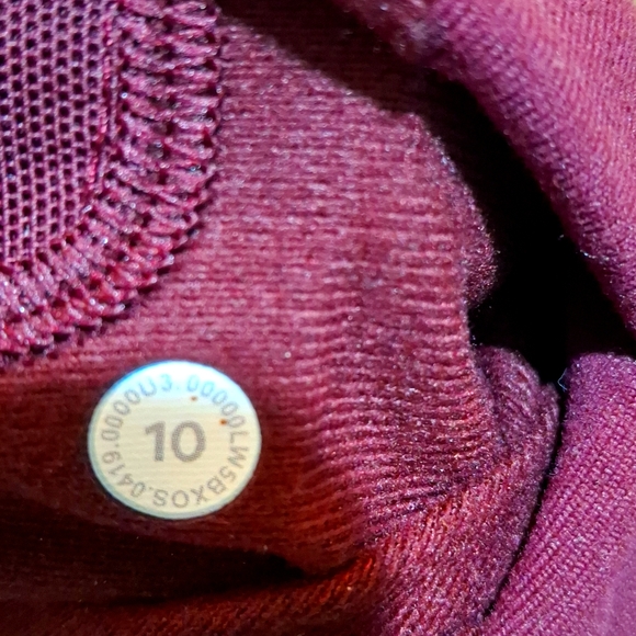 Lululemon ready to rulu high rise joggers size 10 7/8 length color maroon - Picture 10 of 16